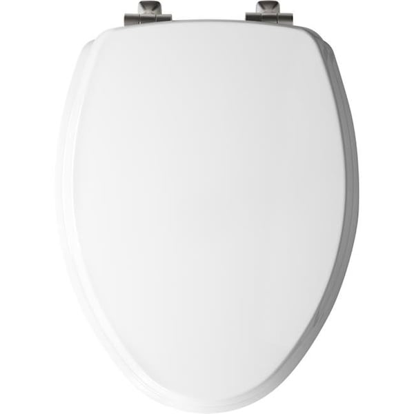 Mayfair Mayfair 4000986 Slow Close Elongated White Molded Wood Toilet Seat 4000986 - main